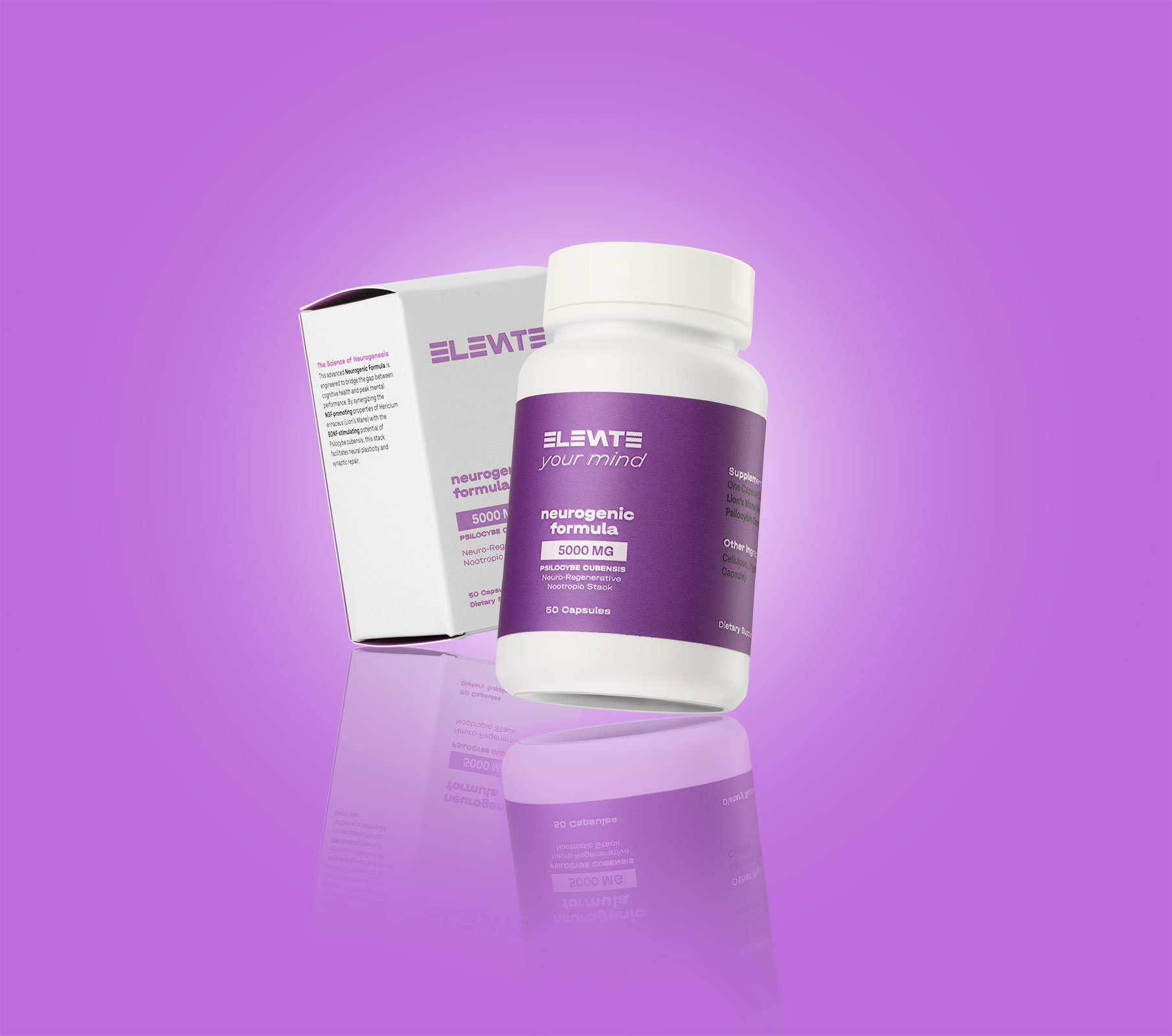 ELEVATE neurogenic formula – bottle and box